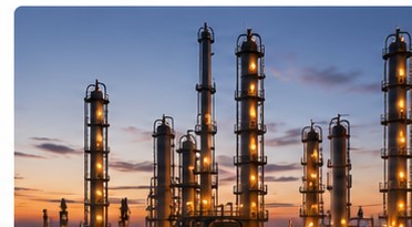 Industrial processing facility representing manufacturing