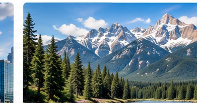 Canadian mountain landscape representing other organizations